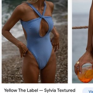 Swimsuit yellow the label